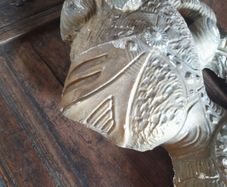 Antique Gilt Plaster Knights Head