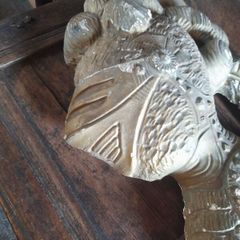 Antique Gilt Plaster Knights Head