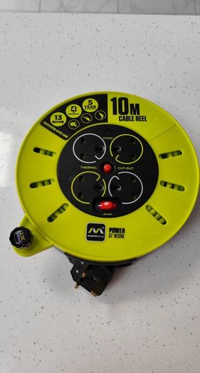 Cable Reel 4 Sockets (10m)