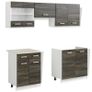 Kitchen Cabinet Unit 5 Pieces Wenge Look Image 2