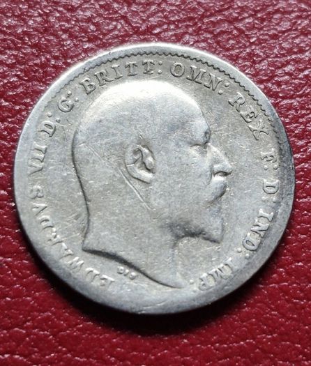 1902 United Kingdom 3 Pence - Edward VII sterling silver coin