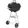Kettle Charcoal Grill, Portable Round BBQ Smoker with Lid and Damper, Outdoor Garden Party Barbecue Image 3