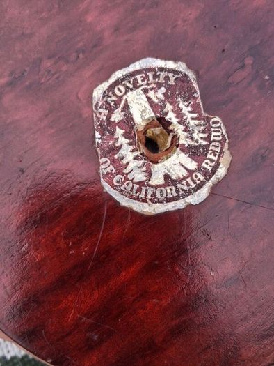 Rare Mid- Century American Redwood Californian Paperweight