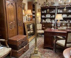 Excellent very tall brass Corinthian column standard lamp.