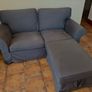 EKTORP - Grey 2 seater with chaise/footstool w/storage Image 2