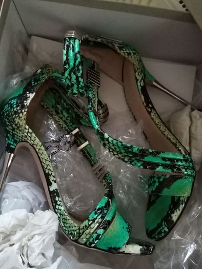Carvela Heels and matching clutch Postage included