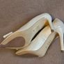 Emis new collection court light gold bow detail high heel leather shoes UK3.5 EU 36 new & boxed Image 3