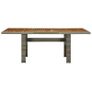 Garden Table Brown Poly Rattan and Solid Acacia Wood Image 3