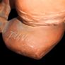 Beautiful Vali Toth signed large terracotta nude statue Image 2