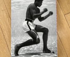 Muhammad Ali Canvas black & white, unique. REDUCED