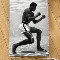 Muhammad Ali Canvas black & white, unique. REDUCED