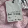 Girls fluffy pink hooded robe Image 2
