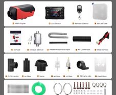 Bluethoot app 5-8KW Diesel Heater 10L 12V 24V Split Car Parking Heater LCD Monitor With Muffler for Trailer Camper Van Boat