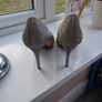 New Womens Metallic Heels Size 6 Image 3
