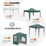 2x2m Popup Gazebo Marquee Party Tent Pavilion Green with 4 Sides Image 4