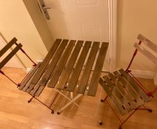 Folding table and chairs