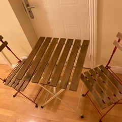 Folding table and chairs