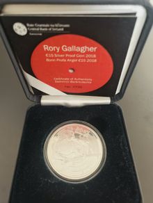 Rory Gallagher 15 Euro proof coin