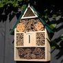 Eco-Friendly Bee House | Bug Hotel for Bees, Butterfly, Insect | Kid Friendly Weather Resistant Hanging Bee Hotel Bamboo Nesting Habitat | Bug House Garden Decor & Nature Gifts for Kids Image 8