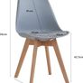 Set of 4 High quality retro styled dining chairs Image 4