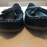 BNWT M&S navy leather flats size 6 Image 3