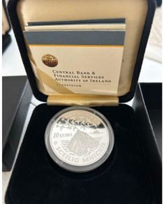 Ten euro silver  proof  coin 2008. Skellig michael.
