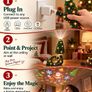 Christmas Projector Night Light USB Plug and Play 2PCS Image 4