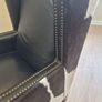 Queen Anne Leather Chair with natural cow hide Image 6