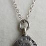 Vintage Sterling Silver .925 Azuni Pendant and Necklace - Full Hallmark length 18" - 3,2g Image 4