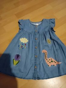 Next Denim Dress 12-18 Months