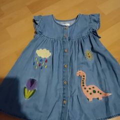 Next Denim Dress 12-18 Months