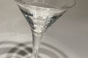 Vintage Edinburgh crystal Orbit martini glass