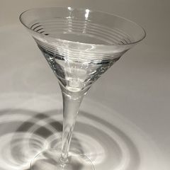 Vintage Edinburgh crystal Orbit martini glass