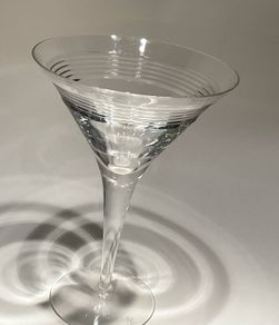 Vintage Edinburgh crystal Orbit martini glass