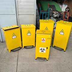 Fire-Retardant Yellow Clinical / Healthcare Bin