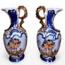 Pair of Antique porcelain vases late 19th century Image 3