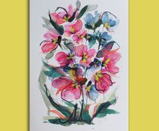 Original Watercolour Floral Painting