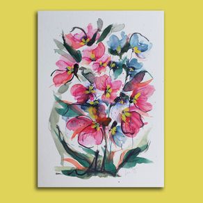Original Watercolour Floral Painting