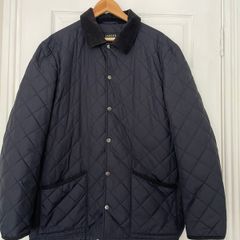 Jaeger Men's Quilted Jacket - Size M - Navy - Classic Heritage Style