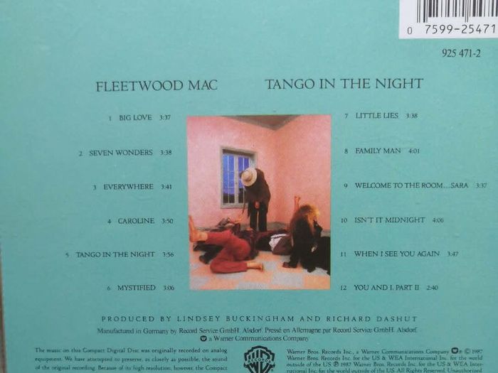 Fleetwood Mac - Tango In The Night CD