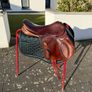 Berney's Grand Prix Olympic Saddle - 17in, Havana Brown, MW Image 2