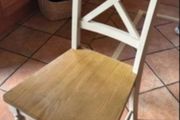 Solid oak chairs.