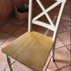 Solid oak chairs.
