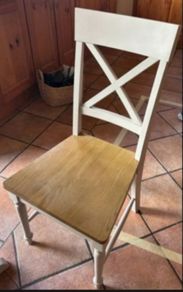 Solid Oak chairs.