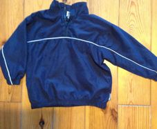 Age 4 Adams Navy Zip Top