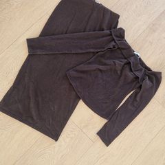 Bershka Brown Skirt & Off-shoulder Jumper Set - 10