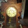Antique Victorian 19th century AMERICAN GINGERBREAD CLOCK made by Ansonia Buffalo Postage Available, Image 2