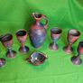 Michael Kennedy Sligo Studio Pottery Set  Large Jug + 6 Goblets + Creamer | Irish Studio Ceramics Image 4