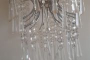 Chrome and crystal effect ceiling light shade