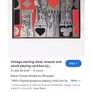 Rare and antique sculpted wood and .925 silver box look at all pictures  perfect for stylish card lovers Image 6